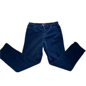 Gloria Vanderbilt Blue Straight Leg Corduroys